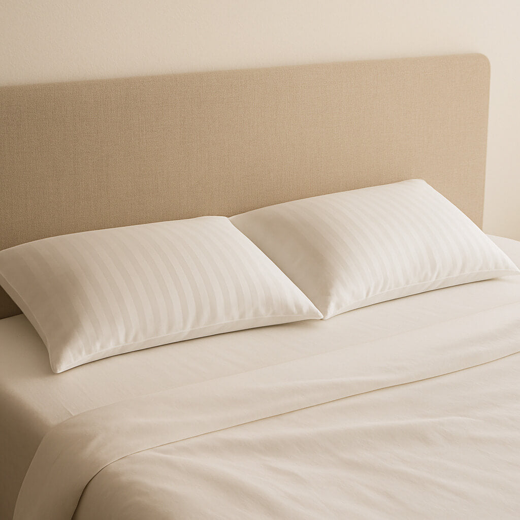 Medium Firmness Fiber Pillow – Hypoallergenic and with double ultra-soft cover