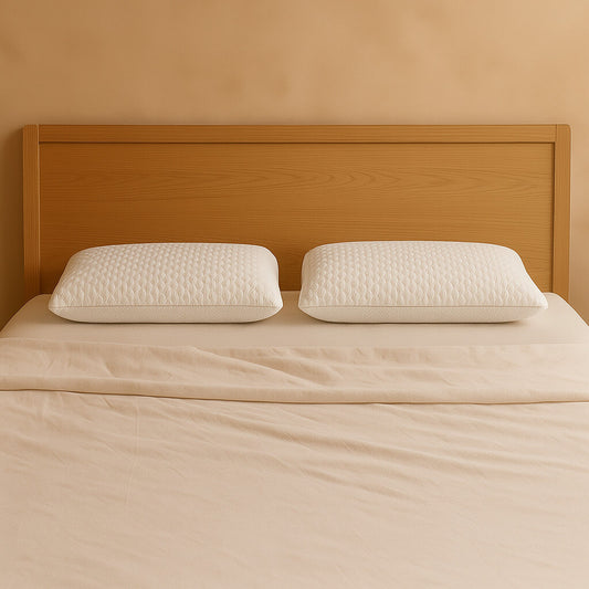 Almohada viscoelástica Firmeza media +18 cm, mayor volumen y complexión fuerte