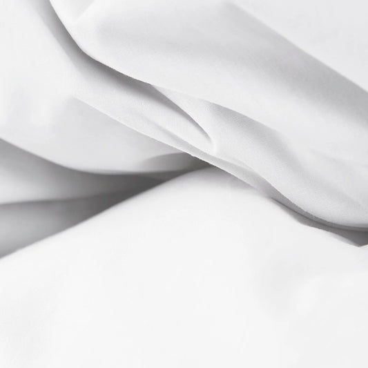 Funda nórdica 100% algodón percal, 180 hilos. Color blanco.
