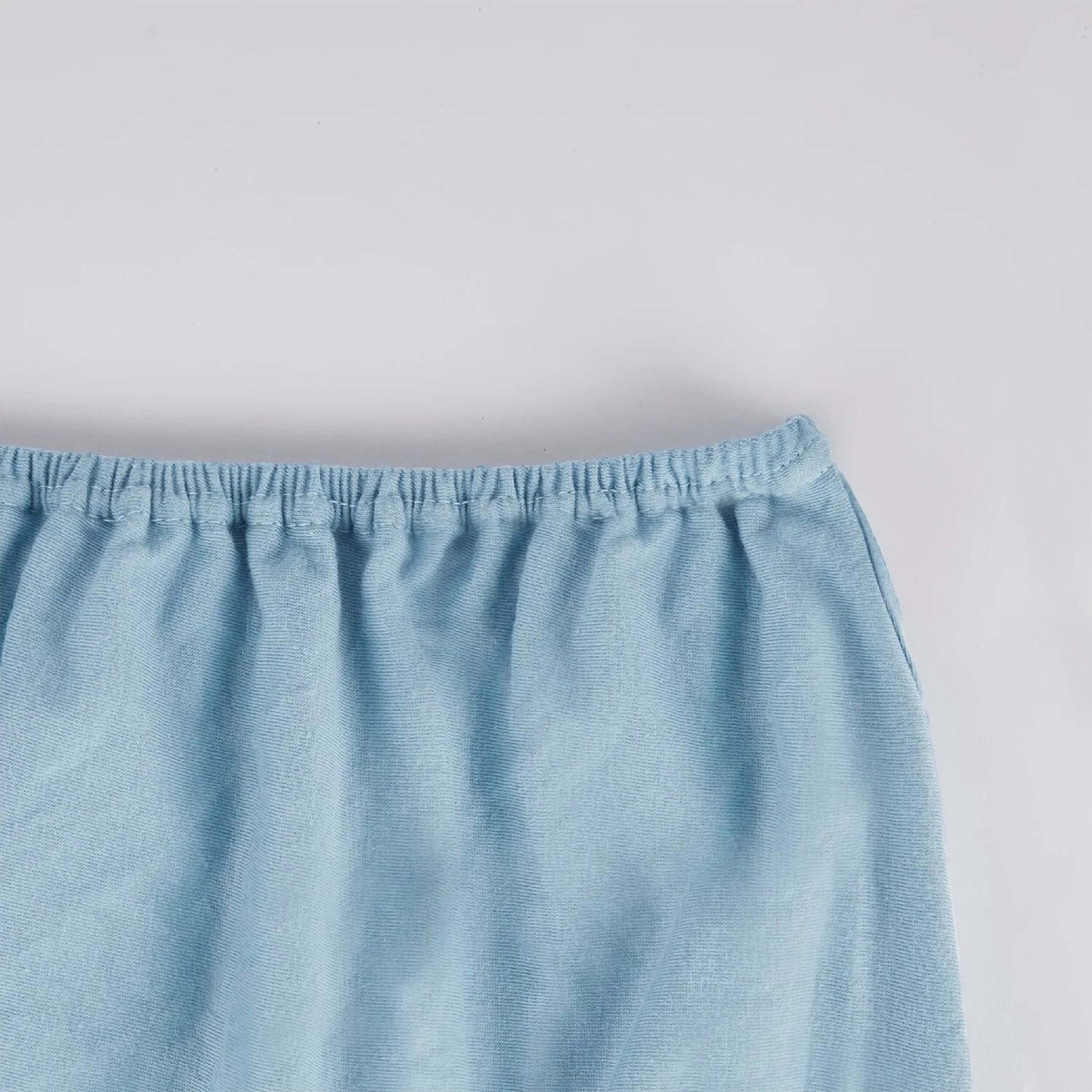 Sábana Bajera azul claro 100% Algodón extra suave 180 hilos. Calidad premium.