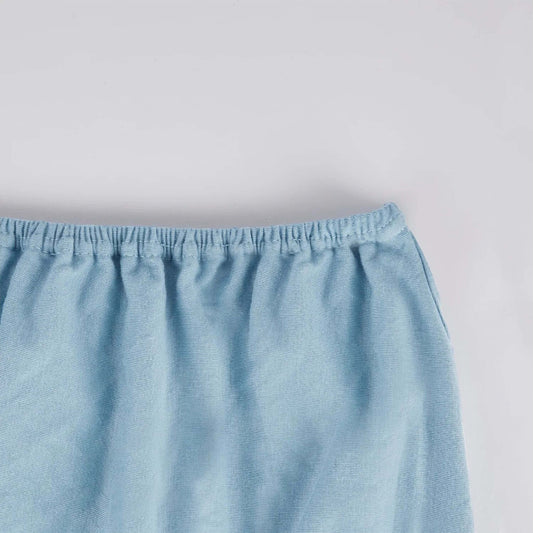 Sábana Bajera azul claro 100% Algodón extra suave 180 hilos. Calidad premium.