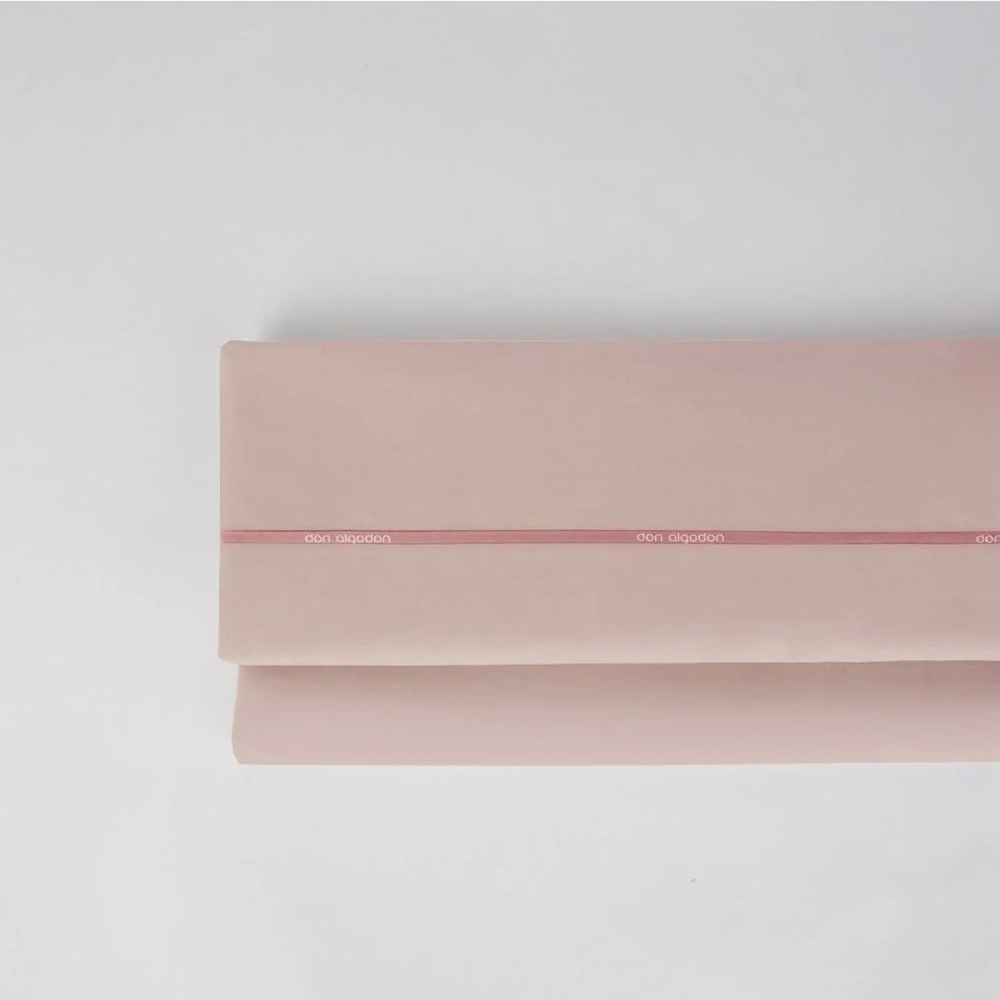 Sábana encimera 100% Algodón Percal 180 hilos muy suave. Color Rosa