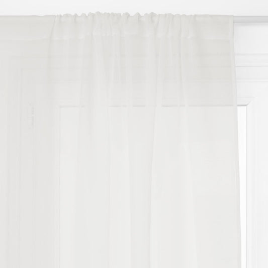 Cortina visillo de gasa blanca. 140cm x 240cm - Oma Home
