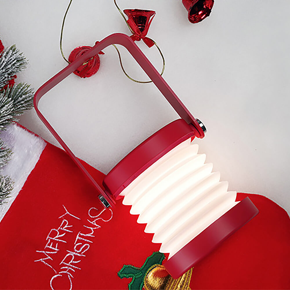 Wireless table lamp. Red color.