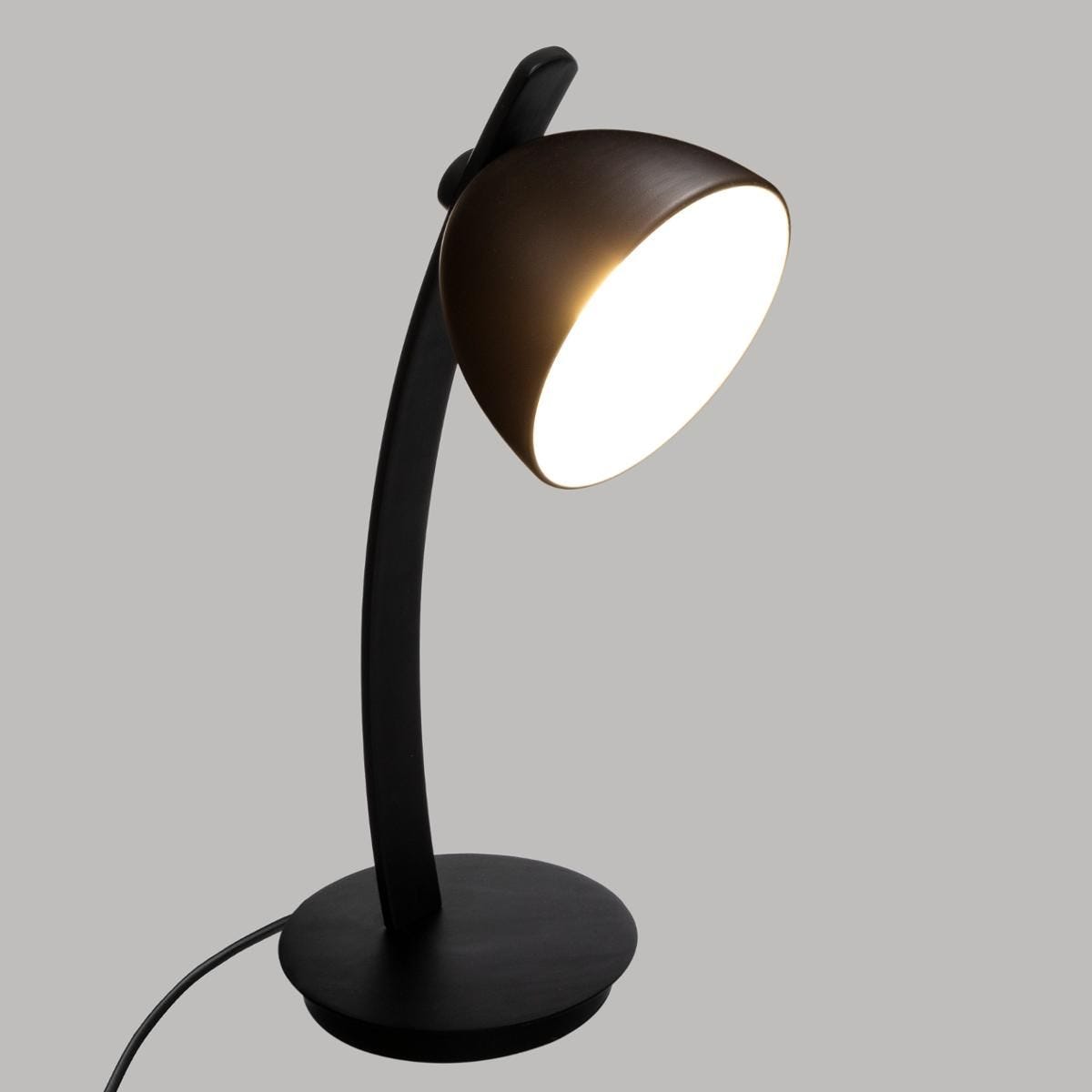 Black arched table lamp. Height 53 cm. - Oma Home