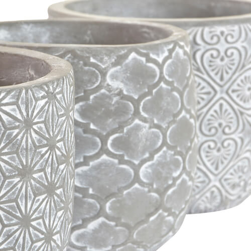 Elegant and Durable Cement Planter with figures. Ideal for Exteriors and Interiors.