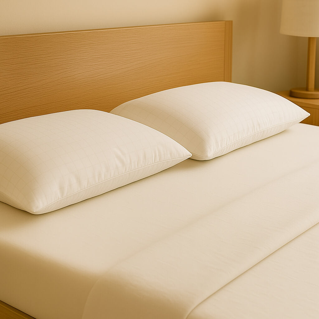 High Firmness Fiber Pillow – Medium height, soft cover and anti-mite protection