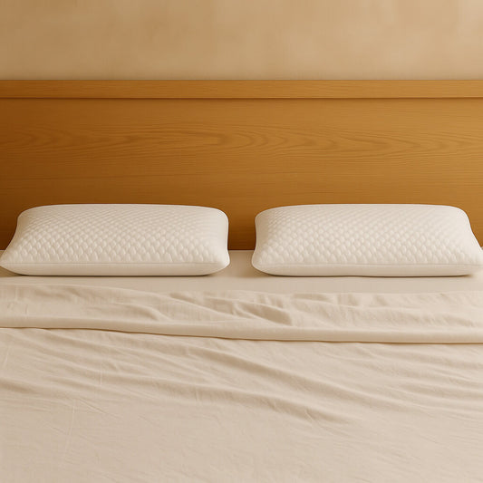 Viscoelastic pillow Medium firmness +12 cm, for sleeping on your side or back