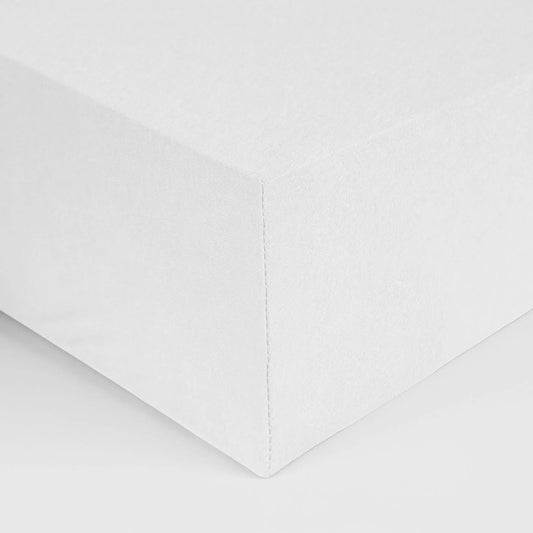 Sábana Bajera blanca 100% Algodón extra suave 180 hilos. Calidad premium.