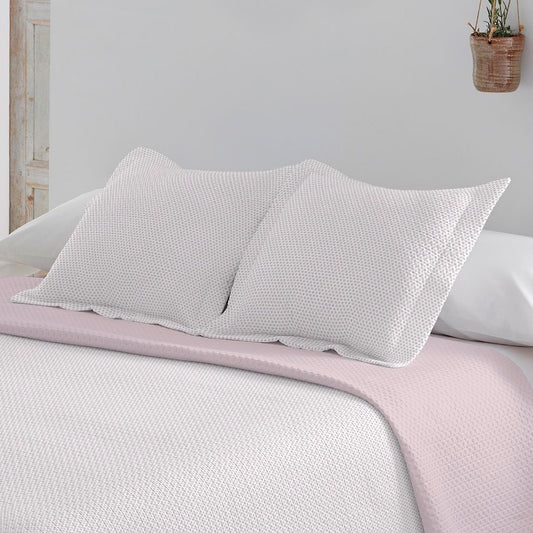 Colcha Bouti de verano: fresca, ligera, reversible y elegante. Color Malva.