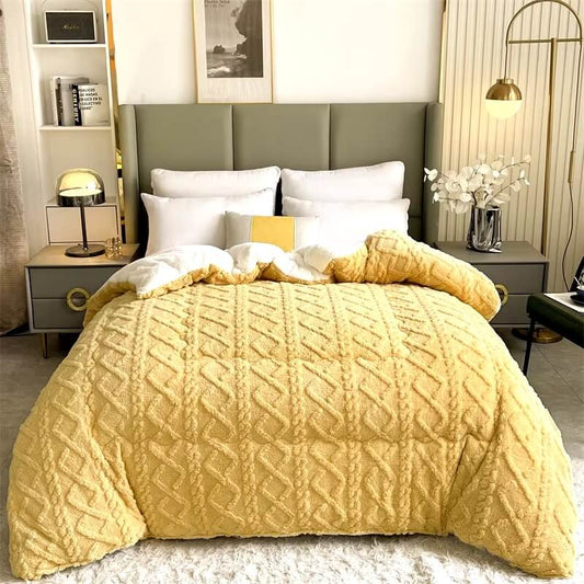 Gray winter blanket duvet. Embrace the warmth at every break.