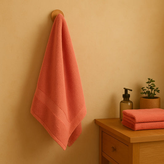 Toalla Zero Twist 100% Algodón Coral – 600 g/m², extra suave y absorbente