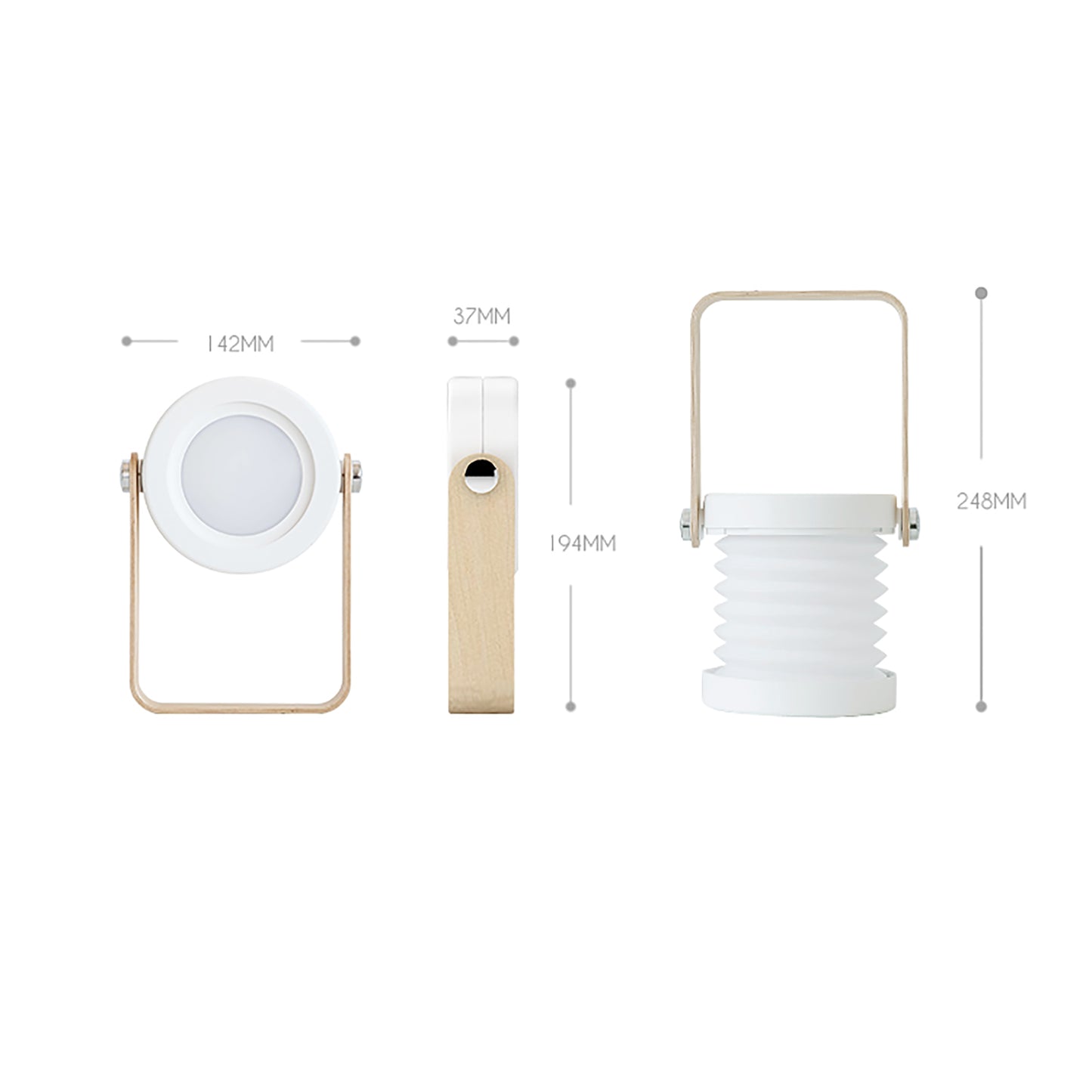 Lampara de mesa inalámbrica. Color blanco. - Oma Home