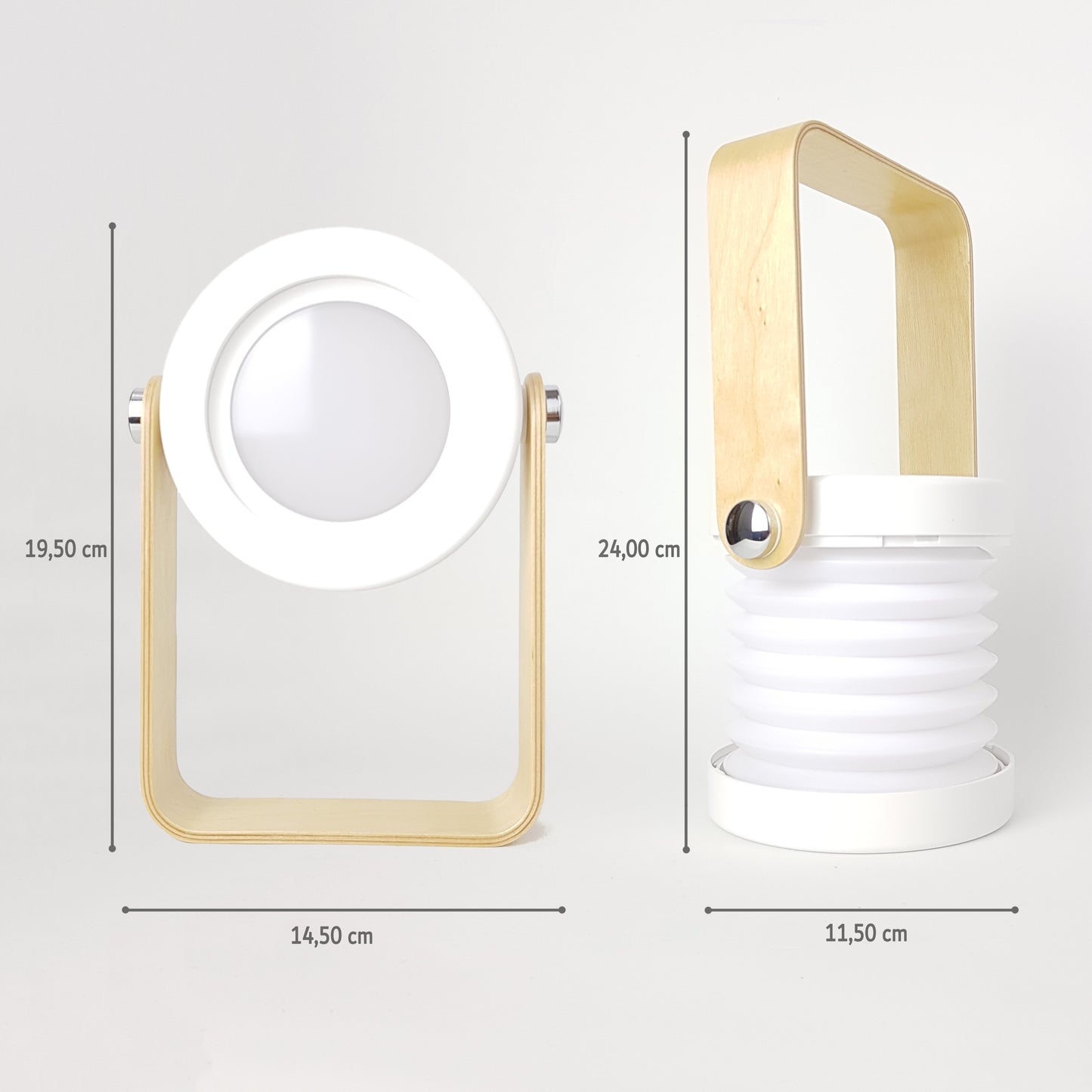 Lampara de mesa inalámbrica. Color blanco. - Oma Home
