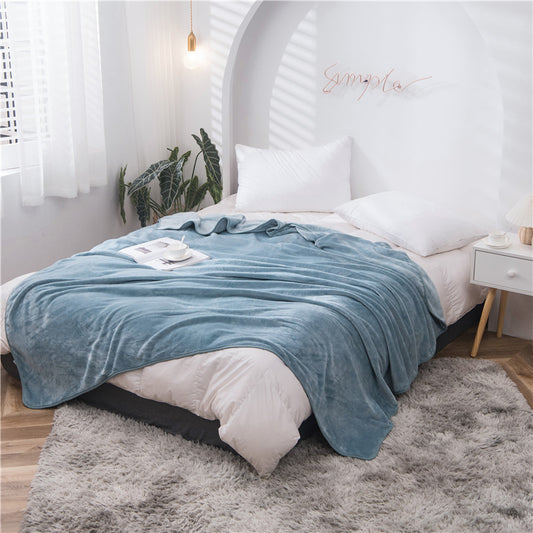 Manta polar color azul - Oma Home
