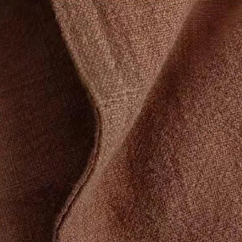 Natural Linen and Cotton cushion cover Terracotta: minimalist elegance for your home.