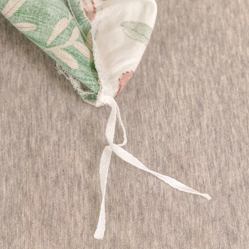 Funda nórdica de flores con estampado reversible, 100% Algodón