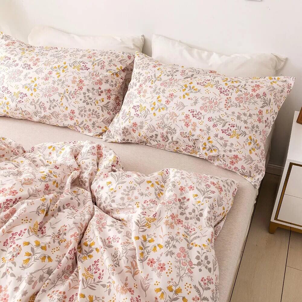 Funda Nórdica mini flor primavera, 100% Algodón.
