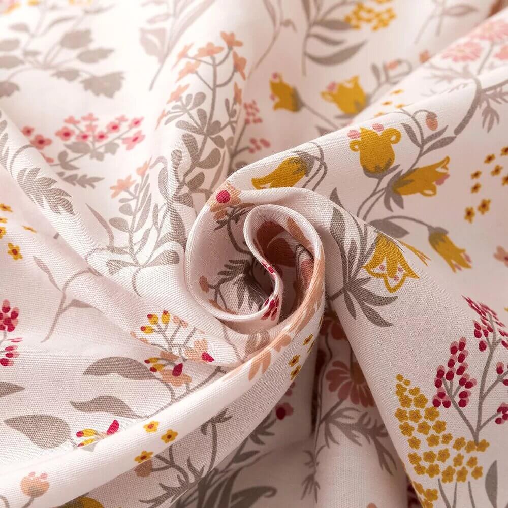 Funda Nórdica mini flor primavera, 100% Algodón.