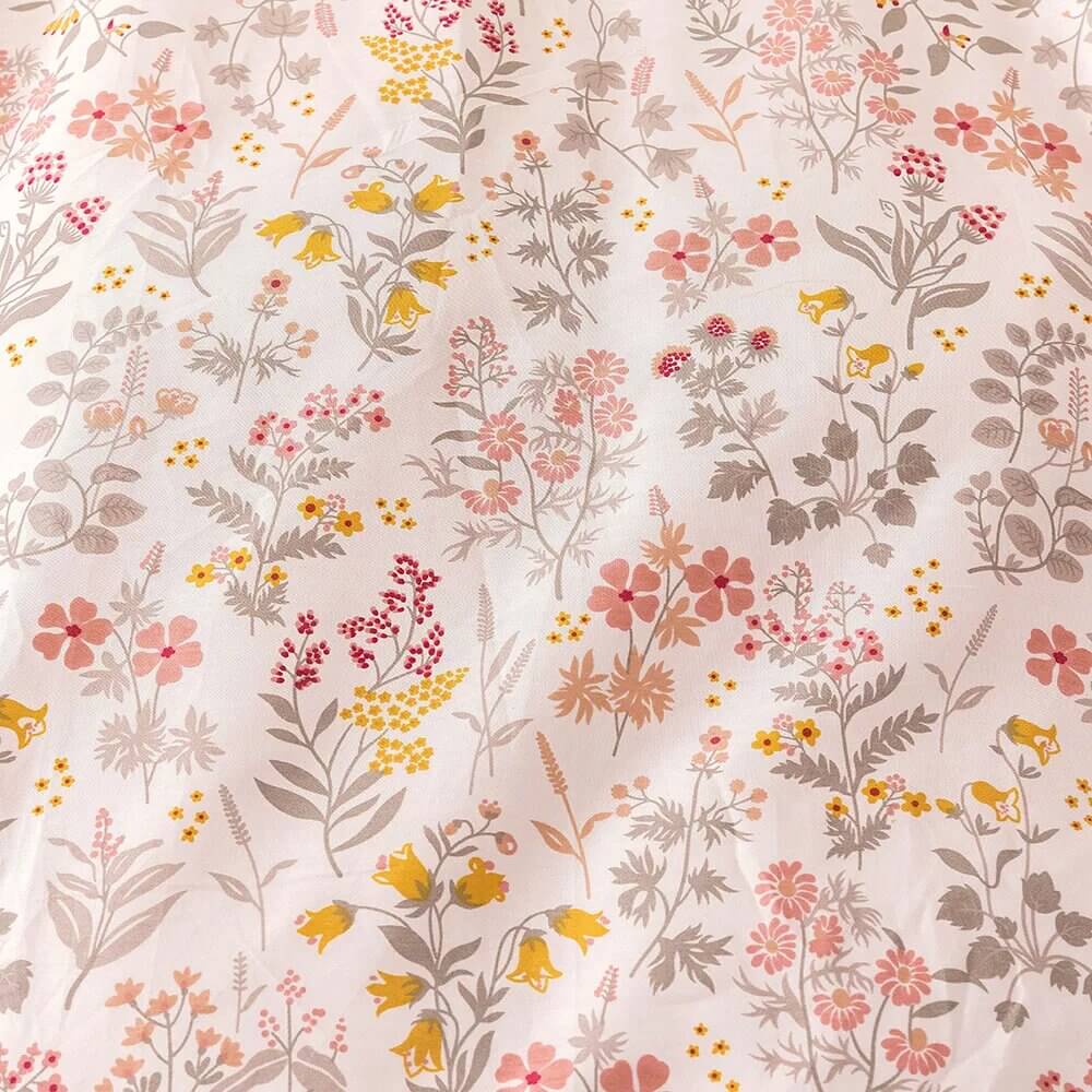 Funda Nórdica mini flor primavera, 100% Algodón.