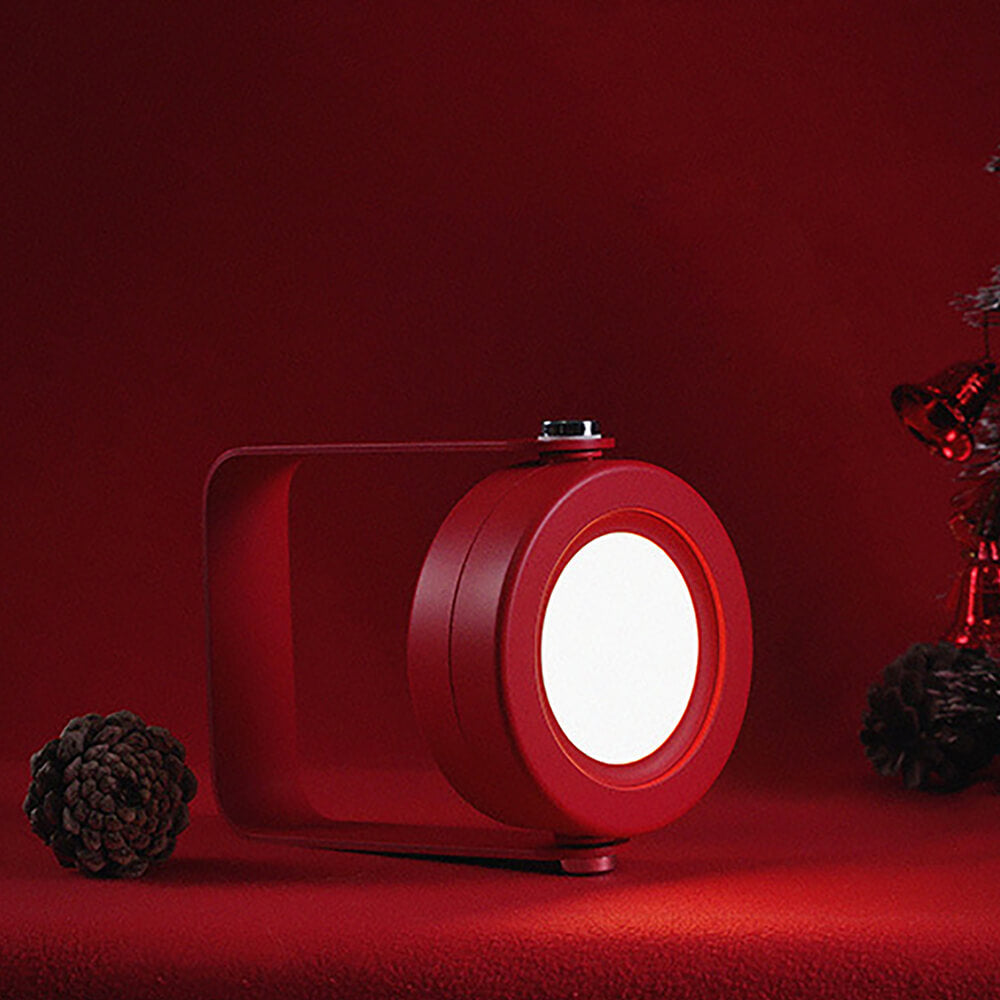 Wireless table lamp. Red color.
