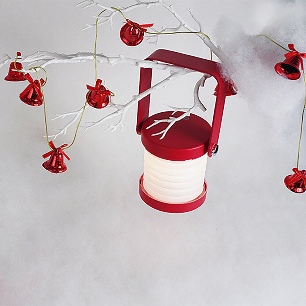 Wireless table lamp. Red color.