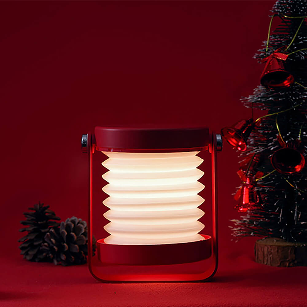 Wireless table lamp. Red color.