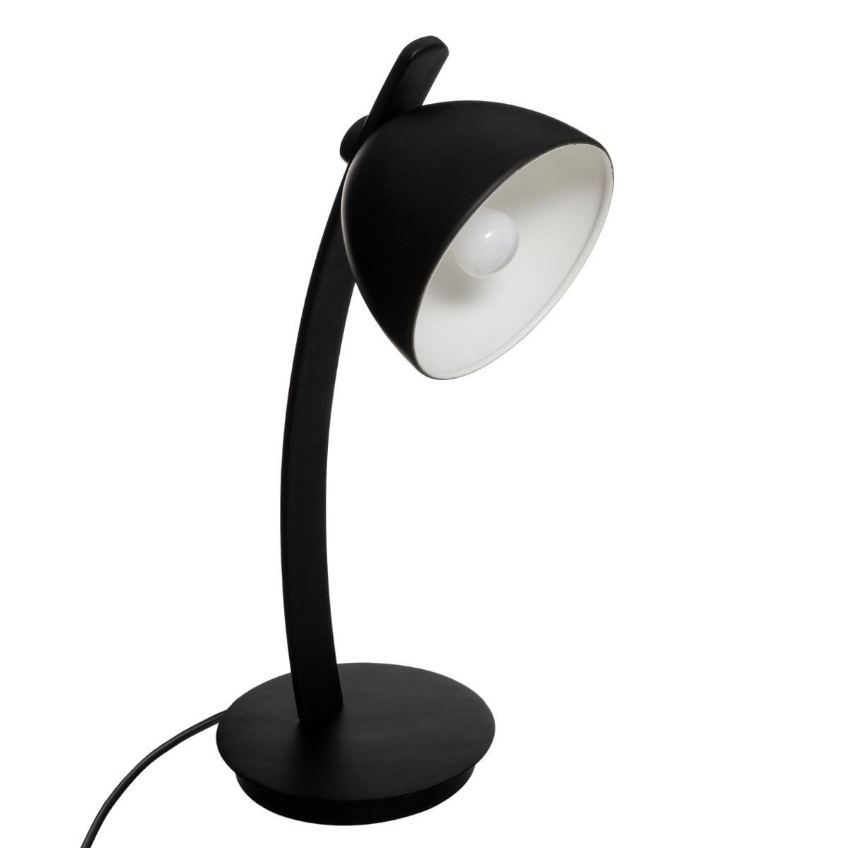 Lámpara de mesa tipo arco de color negro. Altura 53cm - Oma Home